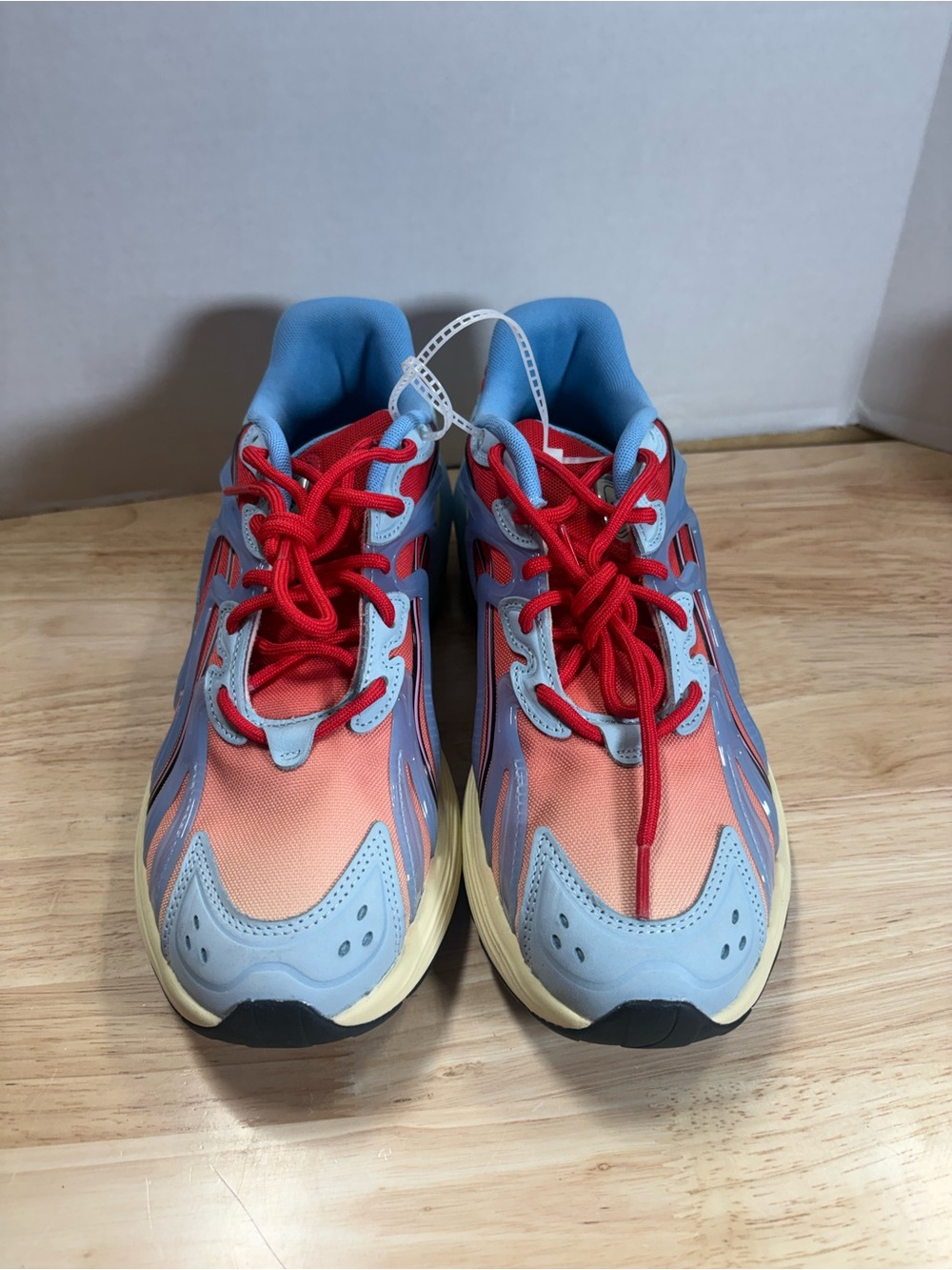 Puma Men's Gradient Athletic Sneakers - Light Blue, Red & Peach